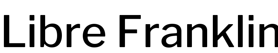 Libre Franklin Medium Yazı tipi ücretsiz indir